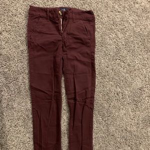 Fun burgundy jeans